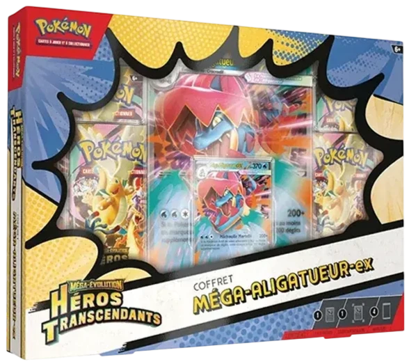 PRÉCOMMANDE - Pokémon – Coffret – Méga-Aligatueur ex – ME2.5 – en français Pikacheck