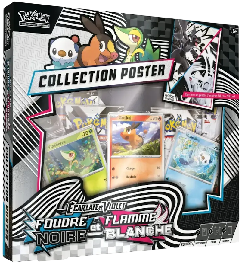 Coffret Poster Pokémon – Flamme Blanche & Foudre Noire – EV10.5 – Français Pikacheck
