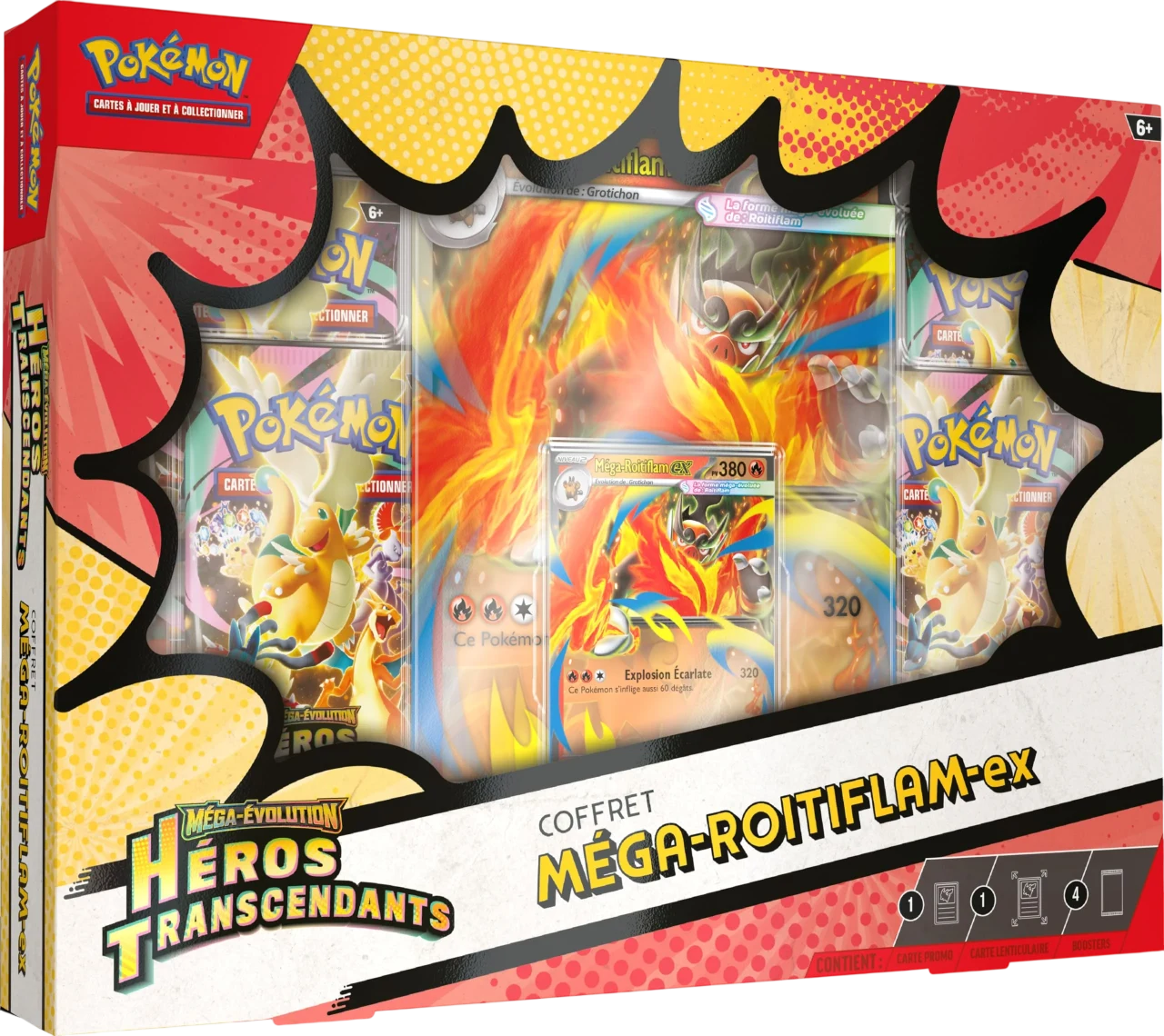 PRÉCOMMANDE - Pokémon – Coffret – Méga-Roitiflam ex – ME2.5 – en français Pikacheck