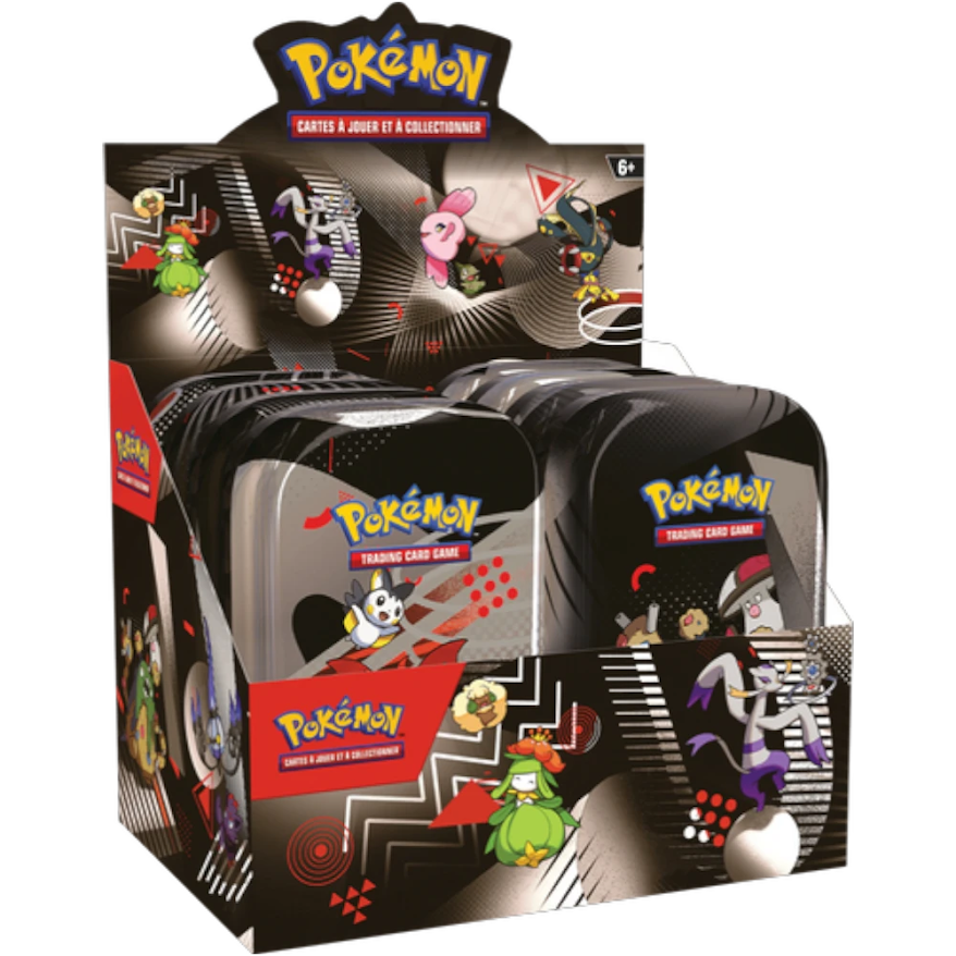 Display – 8 Mini Tins – Foudre Noire & Flamme Blanche – Pokémon EV10.5 (Français) Pikacheck